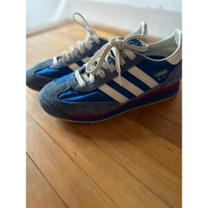 Adidas SL 72 Retro Sneakers – Blue/White Suede Nylon – Men’s 6.5 / Women’s 7.5